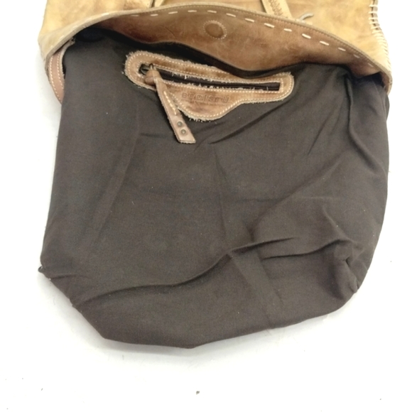 Bed Stu Tote Bag Tan Distressed Leather Whip Stitch - Picture 15 of 16
